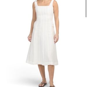 Birdie Square Neck Midi Dress